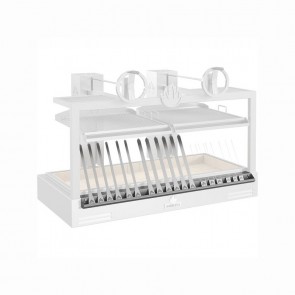 Kit Espeto pentru Robata Beast format din suport pentru tepuse + 4 tepuse Espeto de 20x390mm + 4 tepuse Espeto de 30x390mm + 2 tepuse gastro de 390mm + 2 tepuse gastro duble de 390mm, Mibrasa